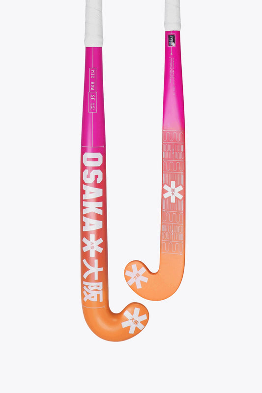 Osaka Field Hockey Stick Mid Bow GF | Fantastic Pink-True Orange