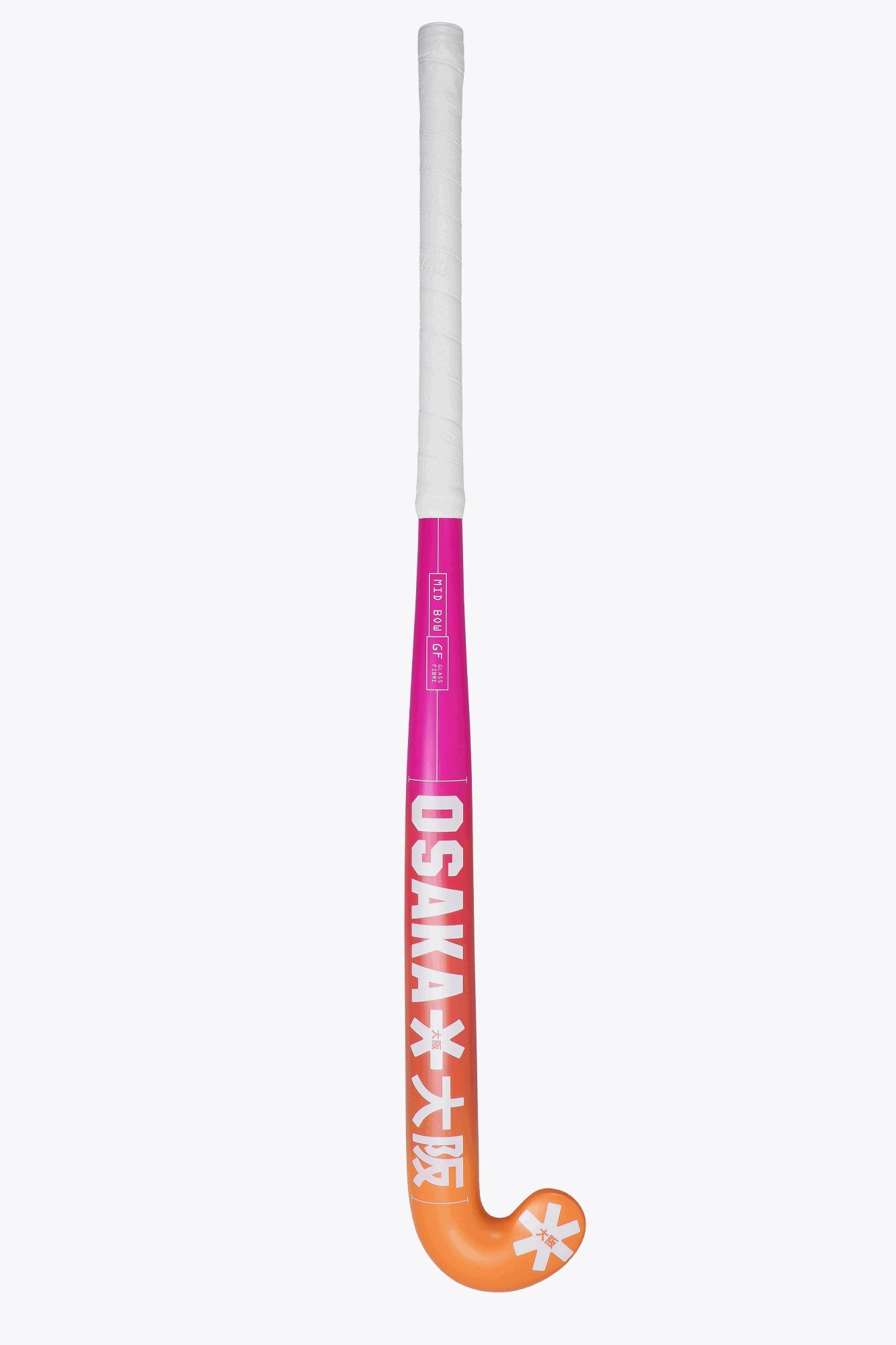 Osaka Field Hockey Stick Mid Bow GF | Fantastic Pink-True Orange