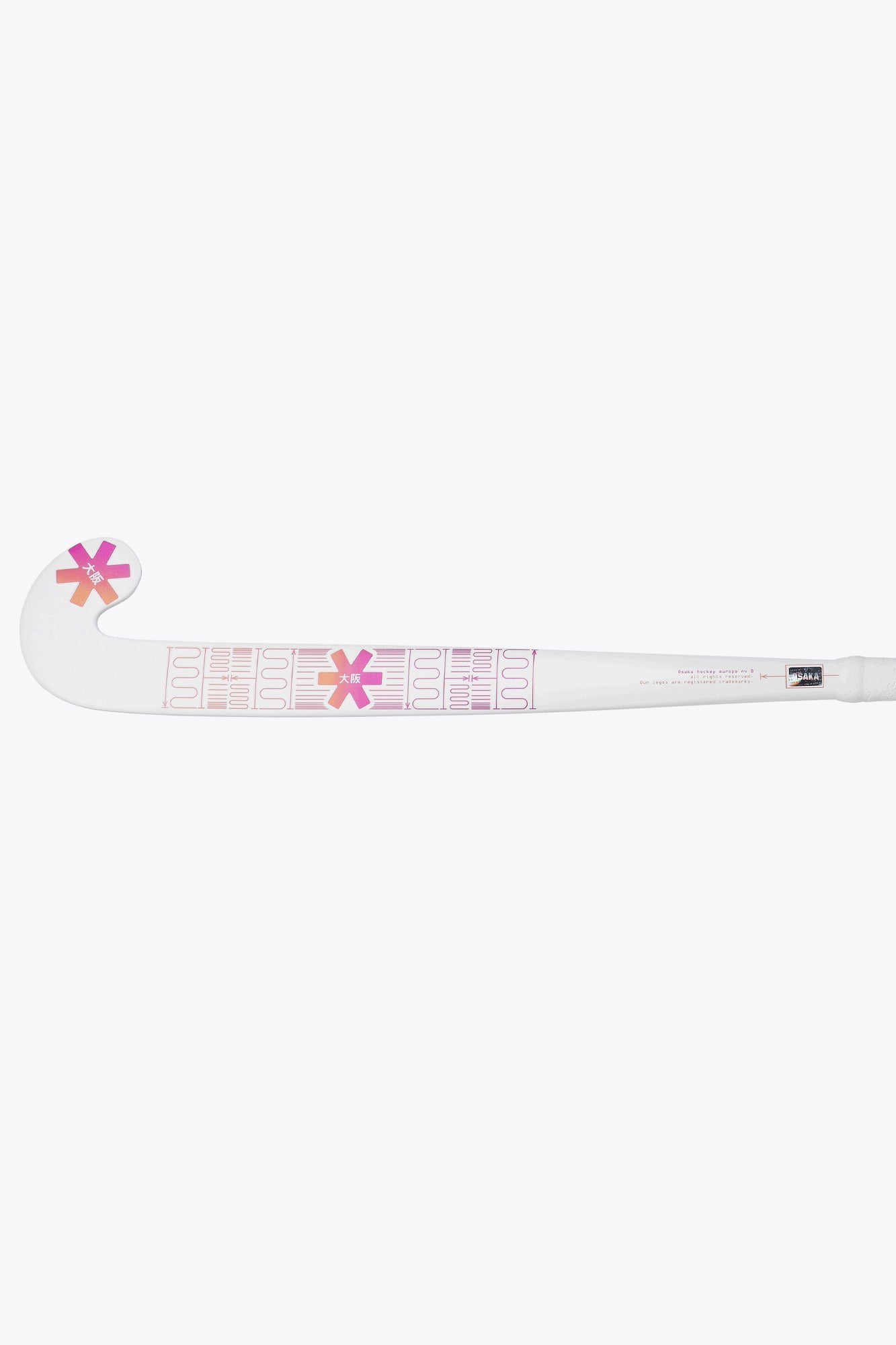 Osaka Field Hockey Stick Mid Bow WG | Fantastic Pink-True Orange