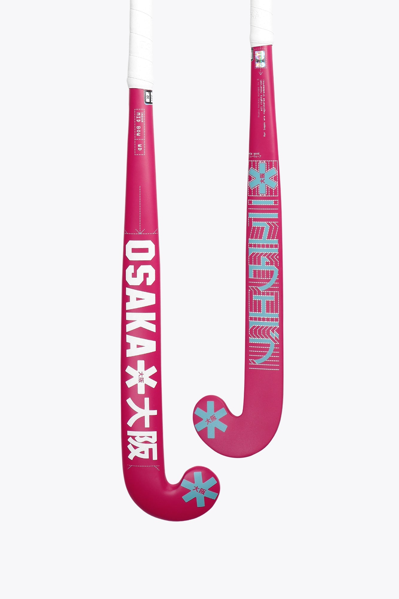 Osaka Indoor Hockey Stick Mid Bow WD | Raspberry