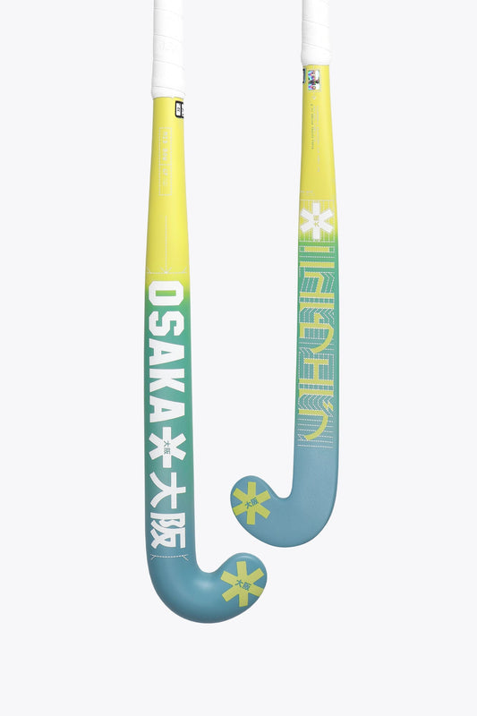 Osaka Field Hockey Stick Mid Bow GF | Blue-Lime Gradient