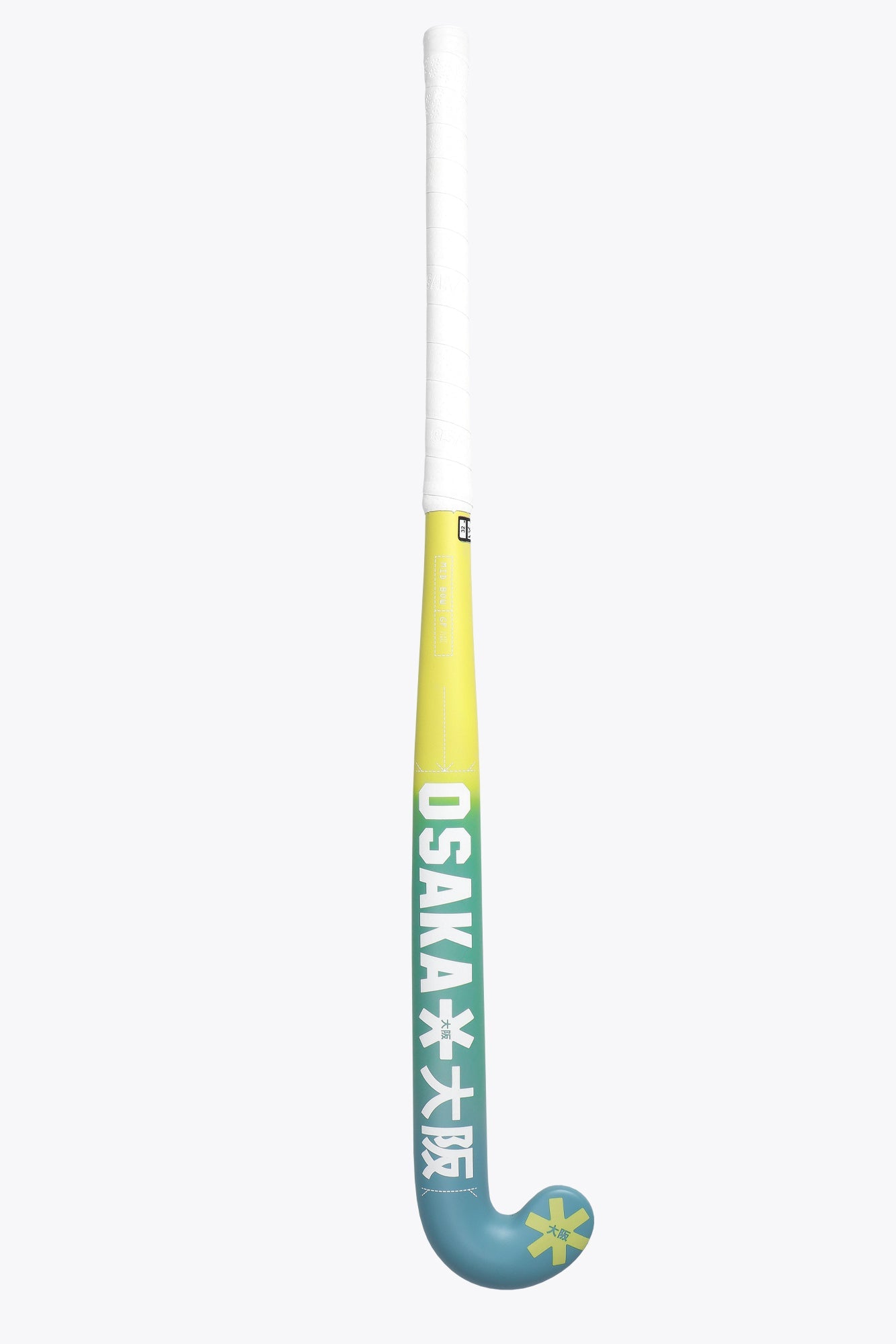 Osaka Field Hockey Stick Mid Bow GF | Blue-Lime Gradient