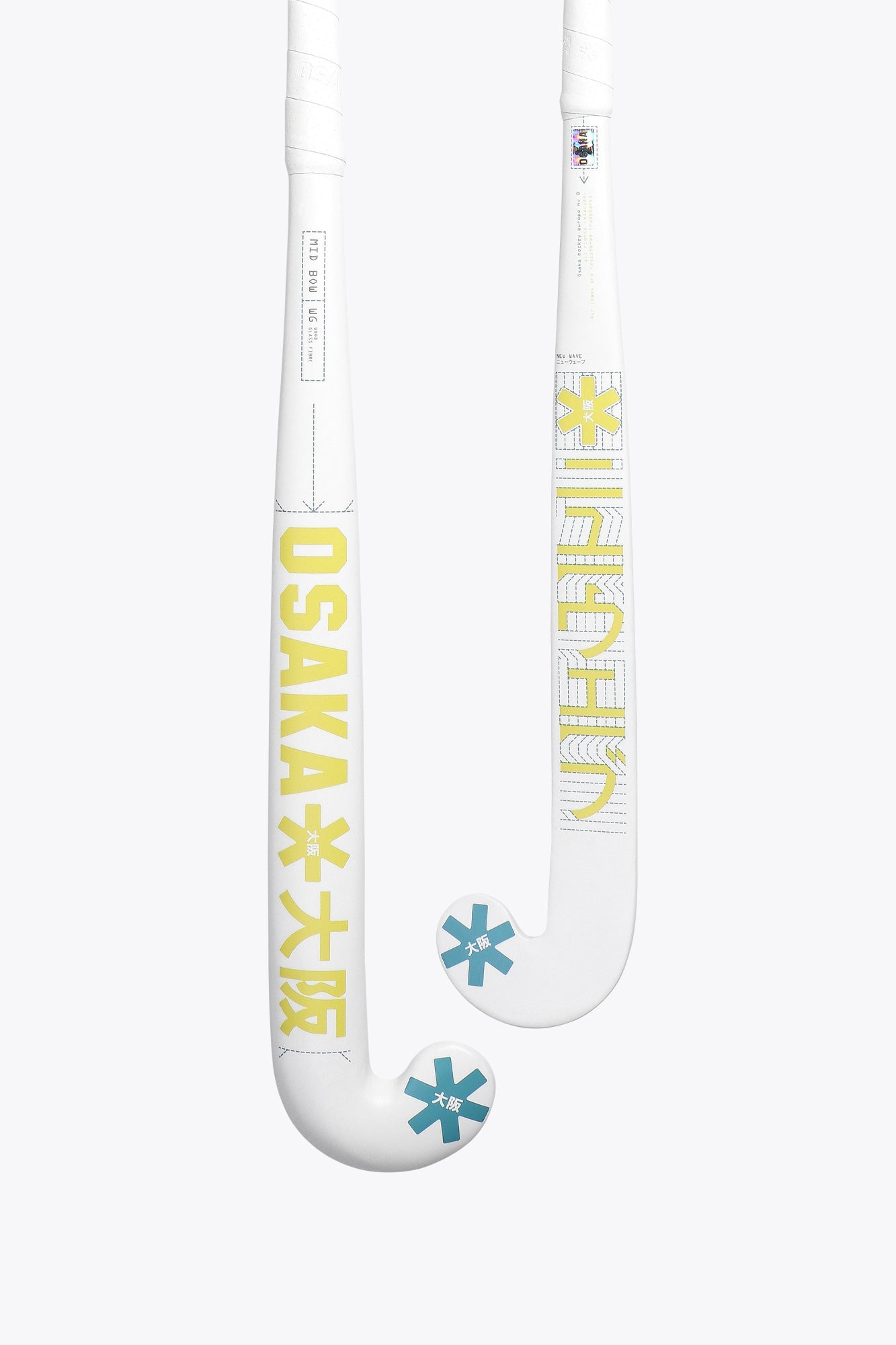 Osaka Field Hockey Stick Mid Bow WG | Shadow Lime