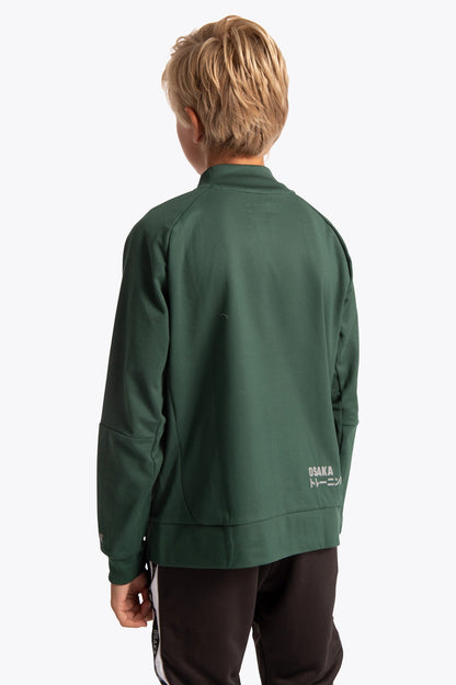 Osaka Kids Track Top | Dark Green
