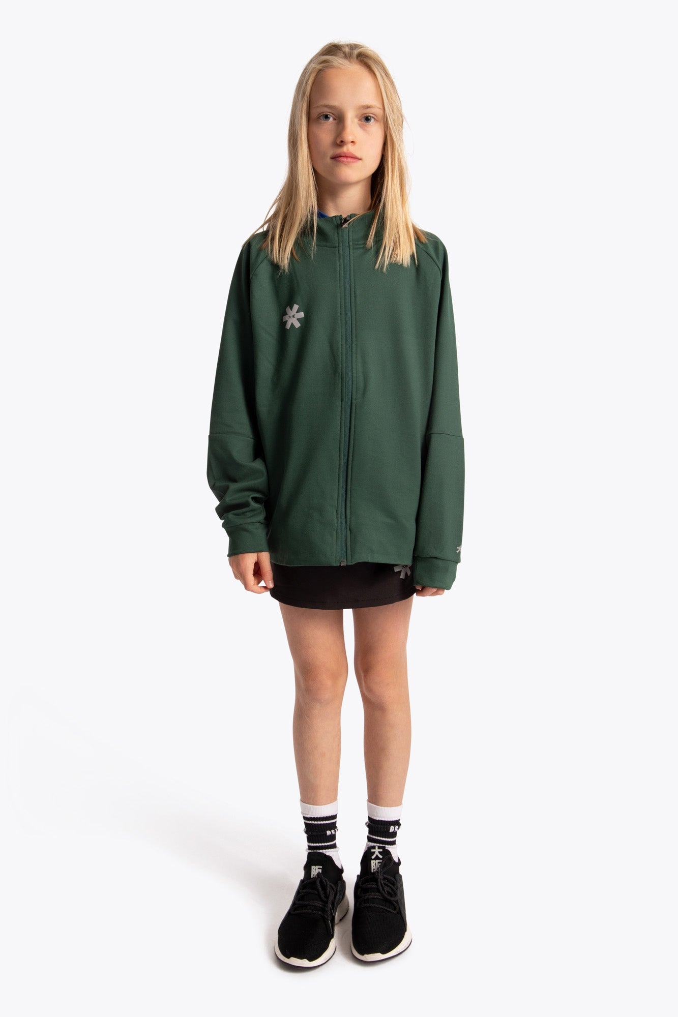 Osaka Kids Track Top | Dark Green