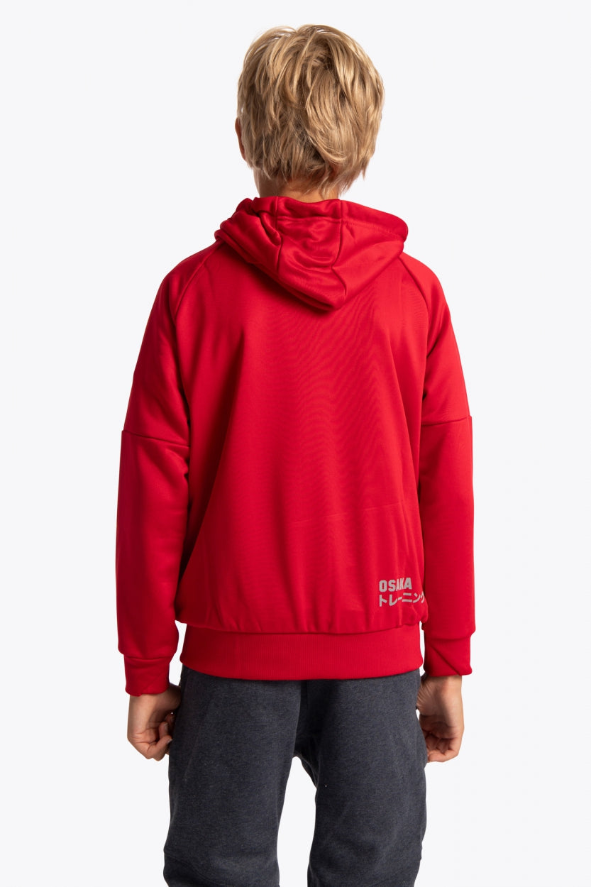 Osaka Kids Training Zip Hoodie | Red