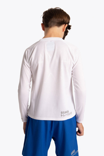 Osaka Kids Training Tee Long Sleeve | White