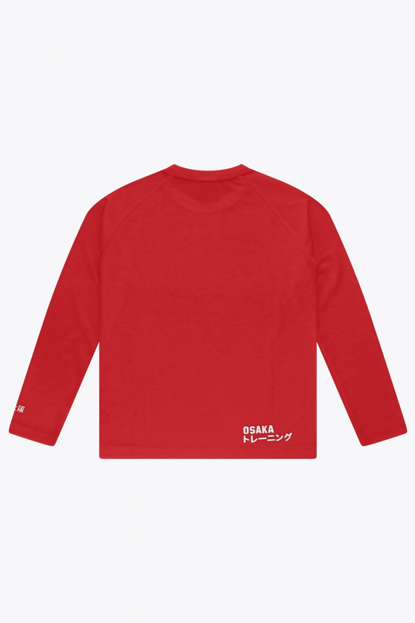 Osaka Kids Training Tee Long Sleeve | Red