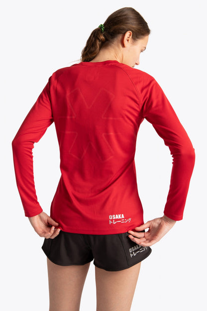 Osaka Women Training Tee Long Sleeve | Red