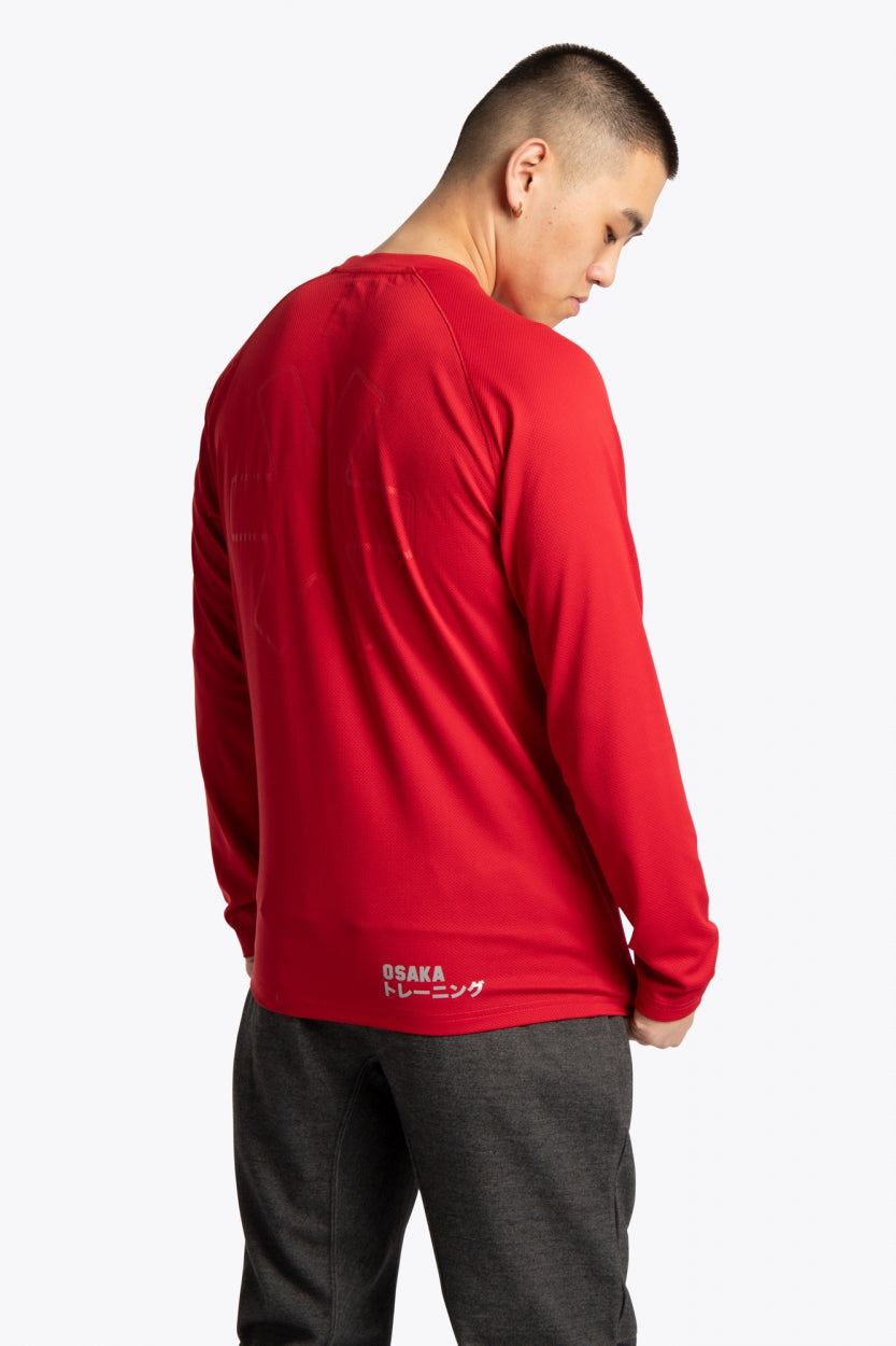 Osaka Men Training Tee Long Sleeve | Red