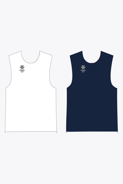 Osaka Reversible Bib | White-Navy